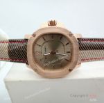 Copy Burberry Lady watch Rose Gold Gray Face
